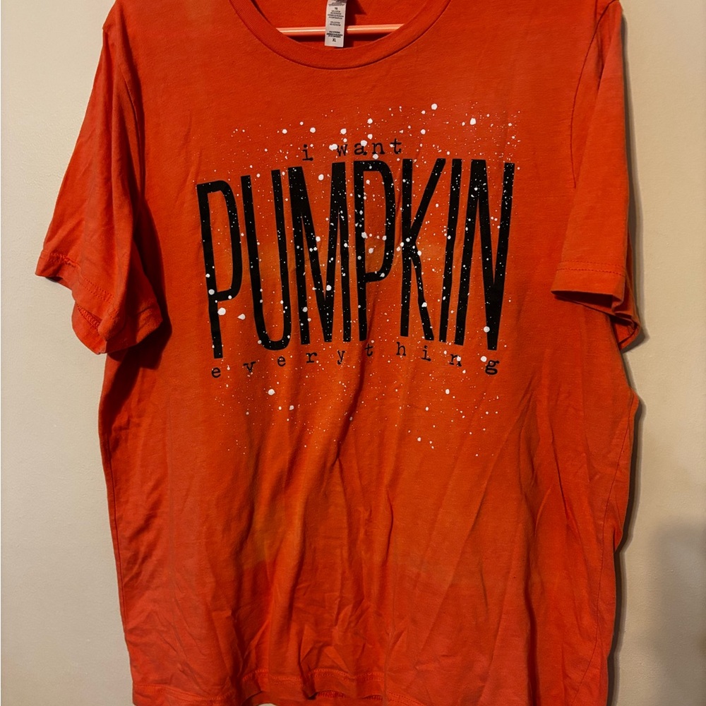 Bella Canvas Orange 'I Want Pumpkin Everything' Tee